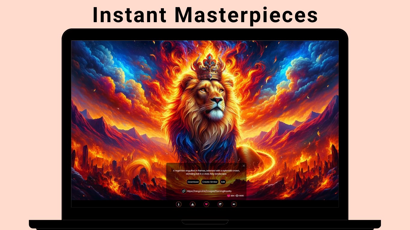 Tangra AI Image Generator screenshot