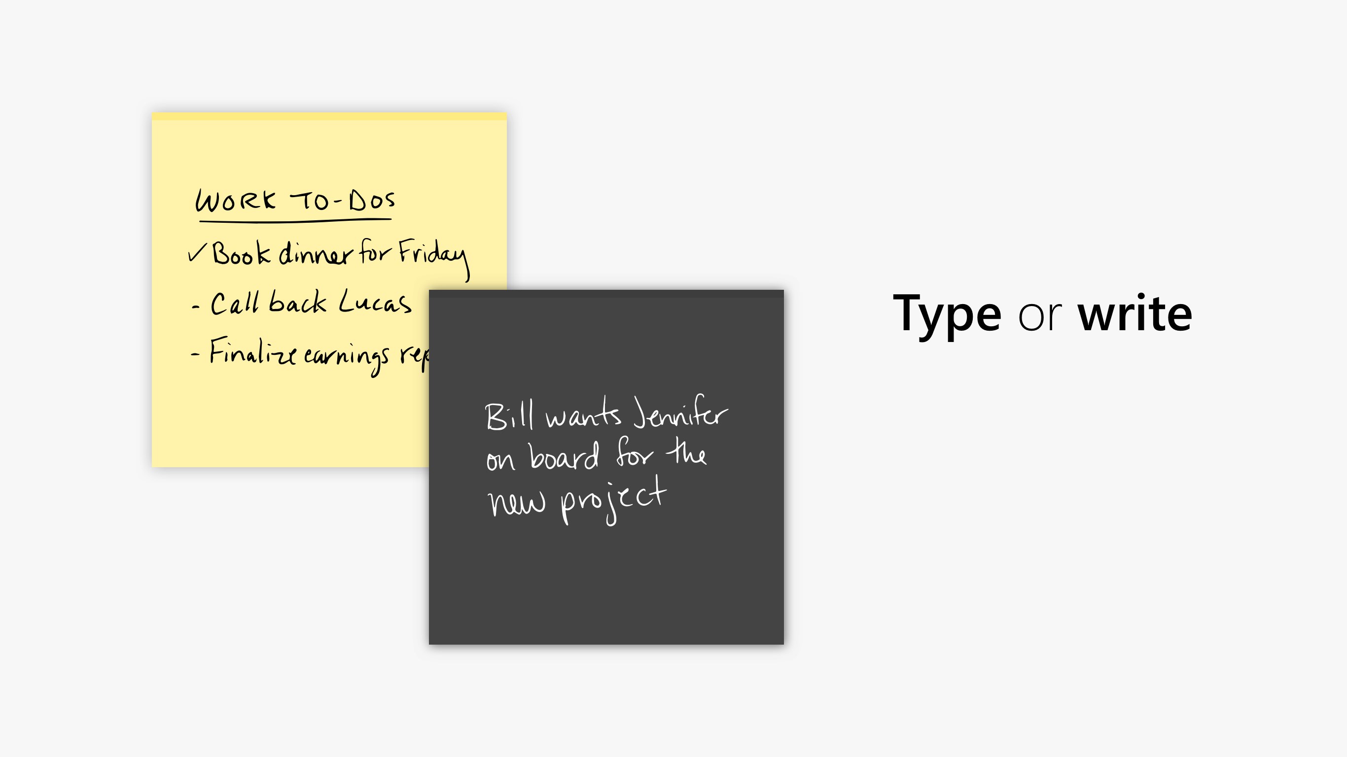 Microsoft Sticky Notes screenshot