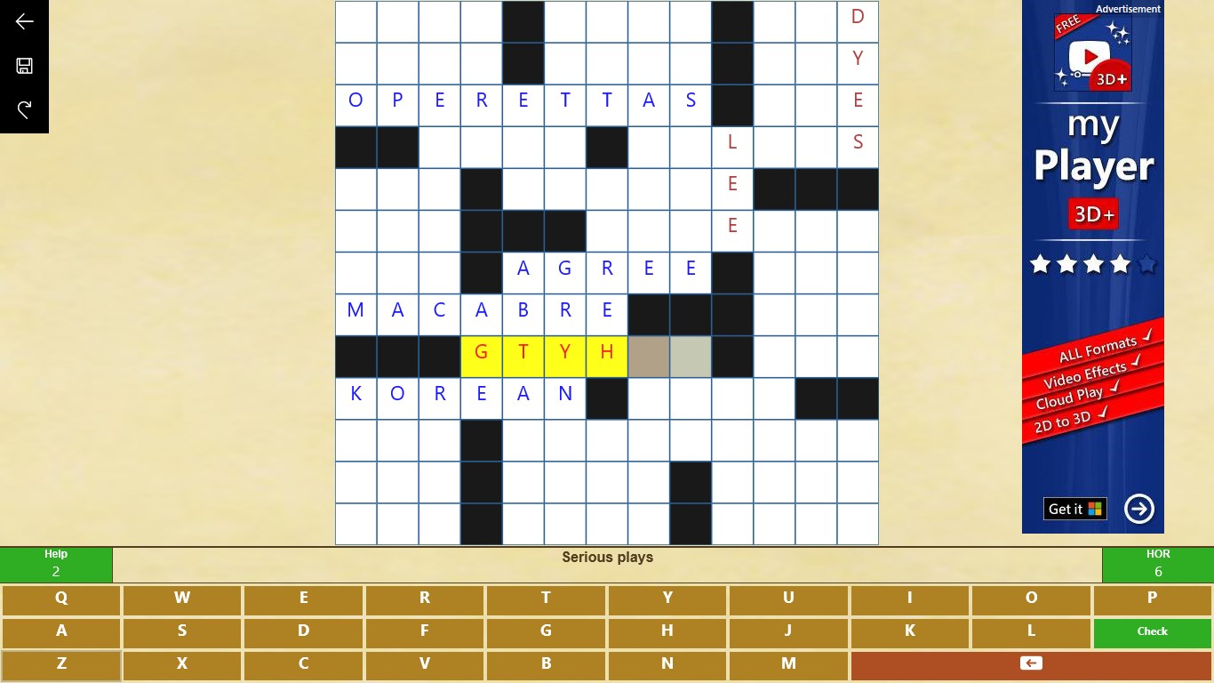 Crossword Puzzle screenshot