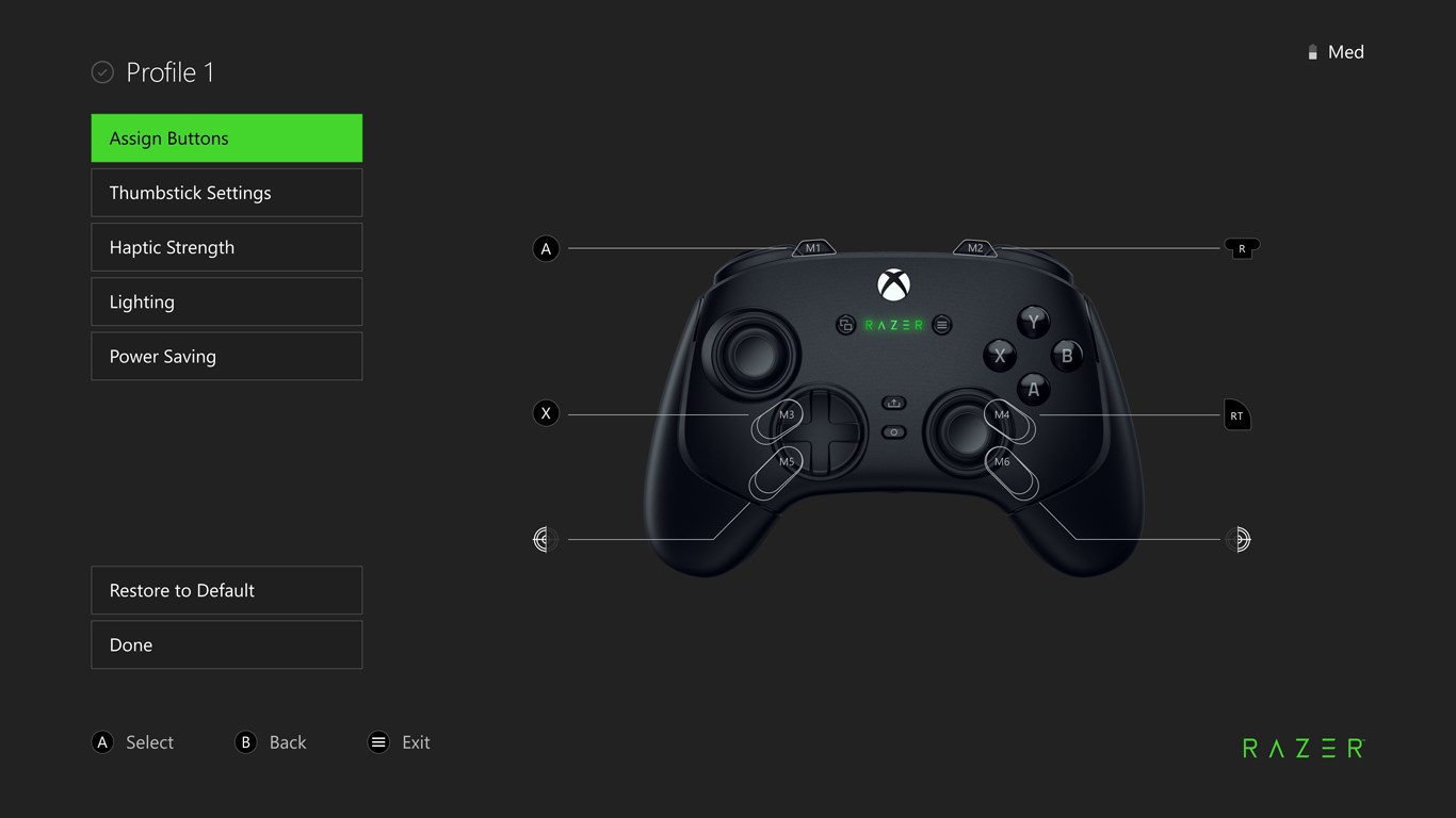 Razer Controller Setup For Xbox screenshot