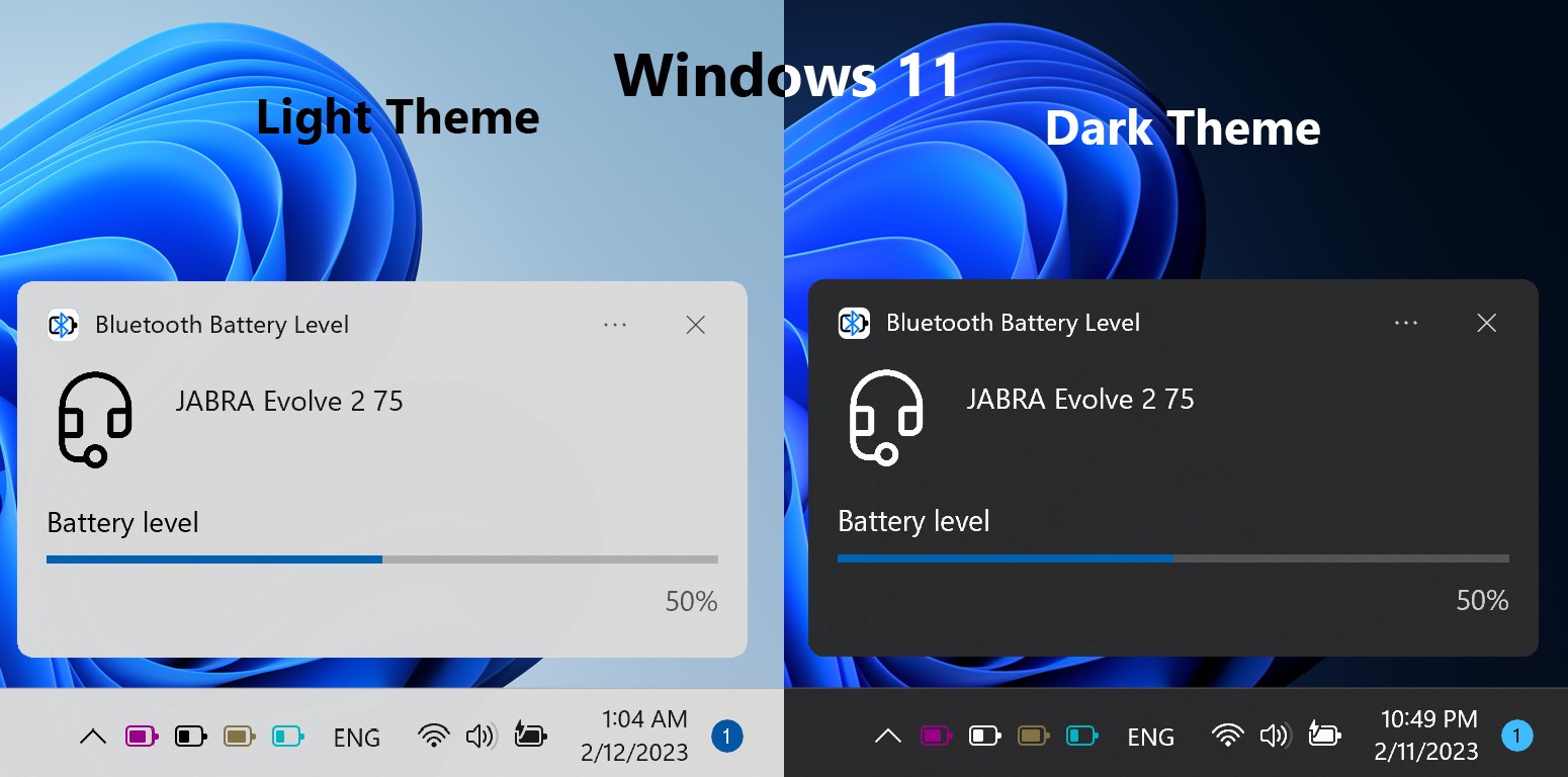 Bluetooth Battery Level screenshot