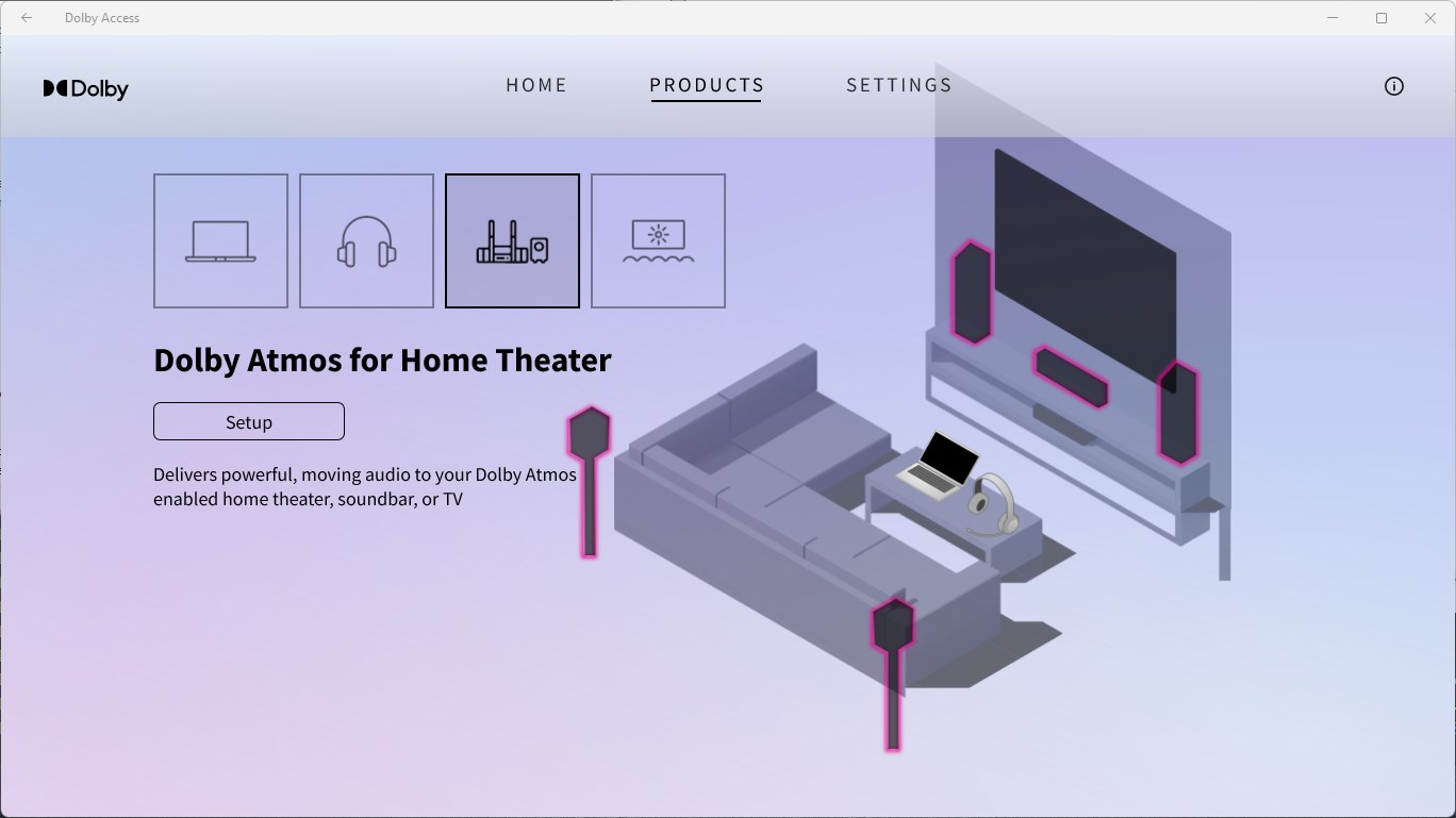 Dolby Access screenshot