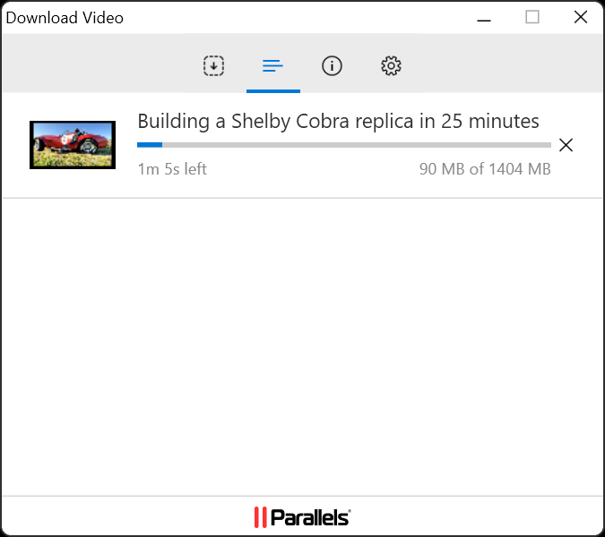 Parallels Toolbox screenshot