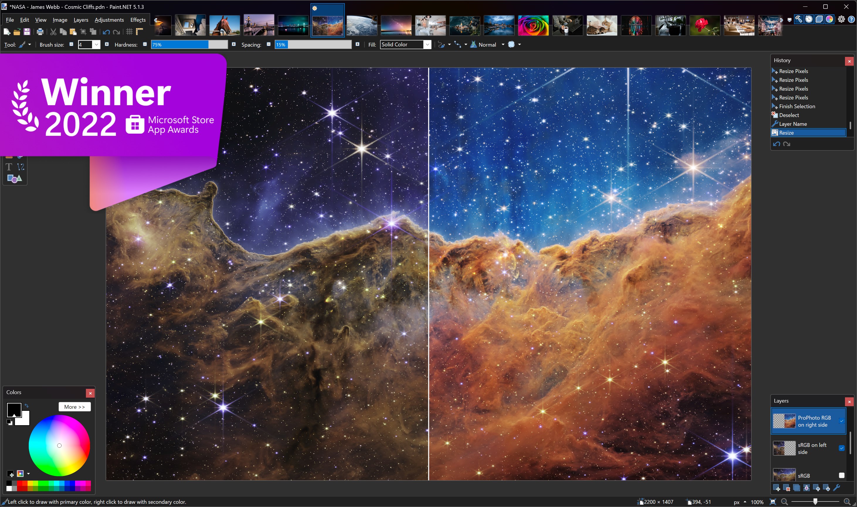 Paint.NET screenshot