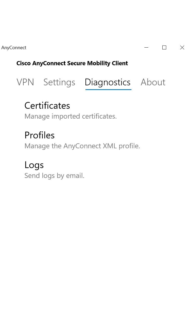AnyConnect screenshot