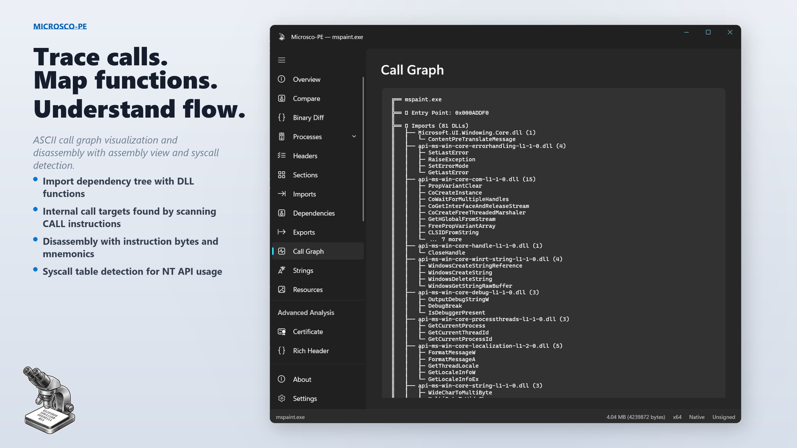 Microsco-PE screenshot