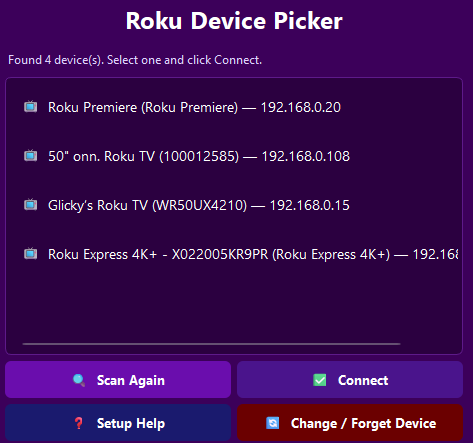 Remote Control For Roku Devices screenshot