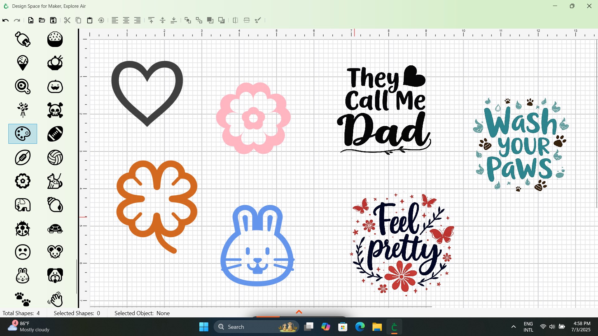 Design Space for Maker, Explore Air screenshot