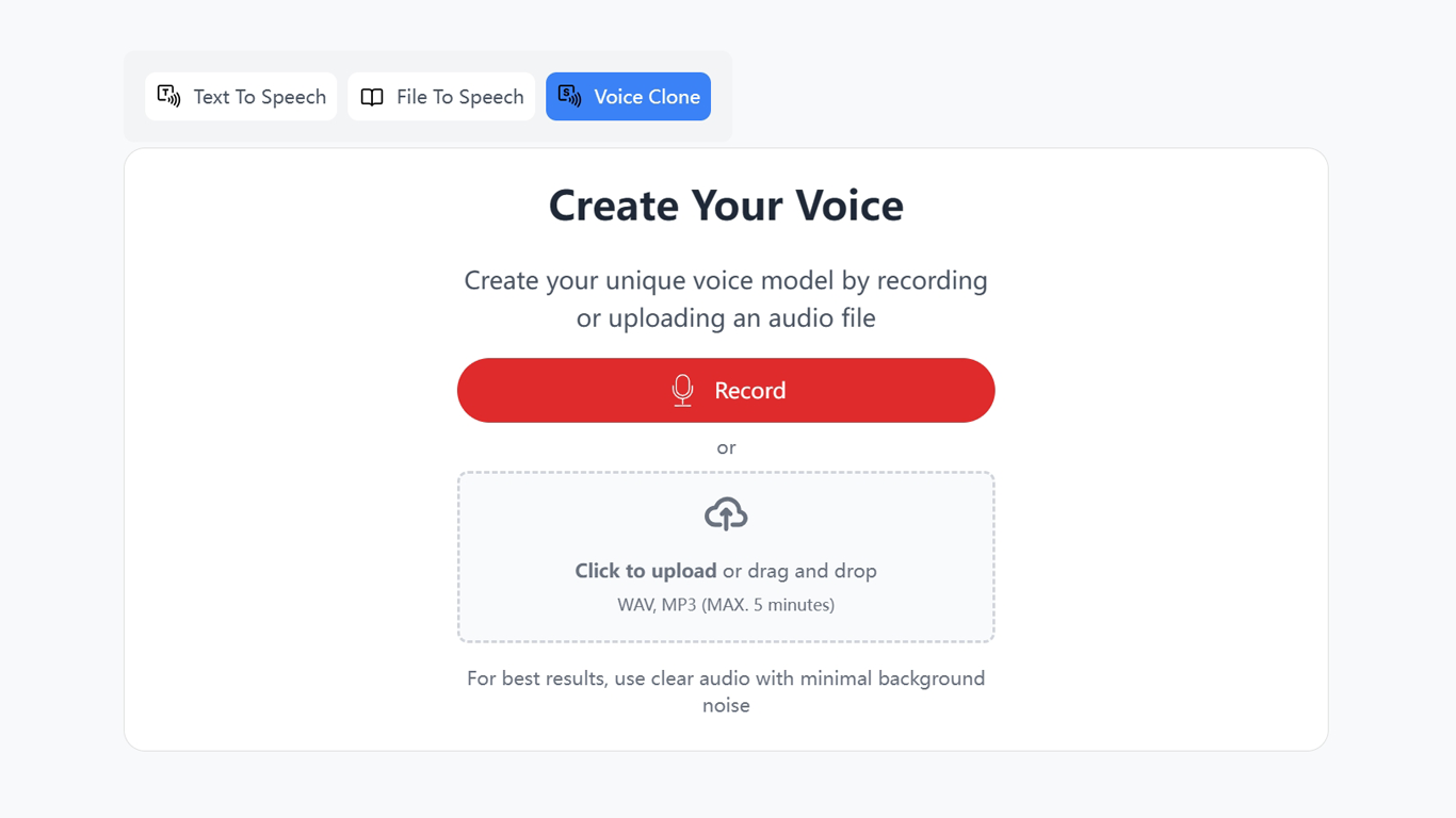 AI Voice Cloning screenshot