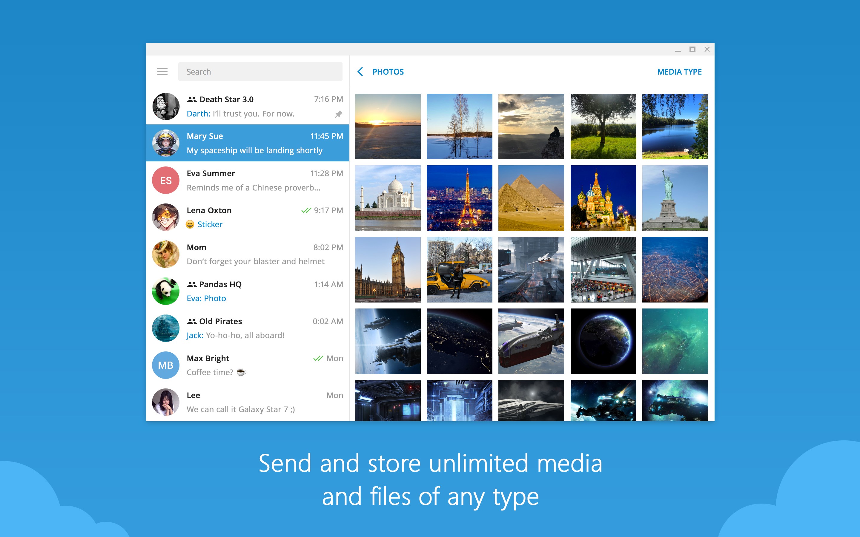 Telegram Desktop screenshot