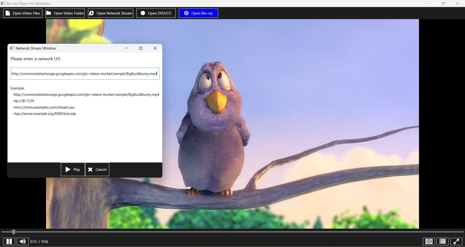 Blu-ray Disc & DVD player screenshot