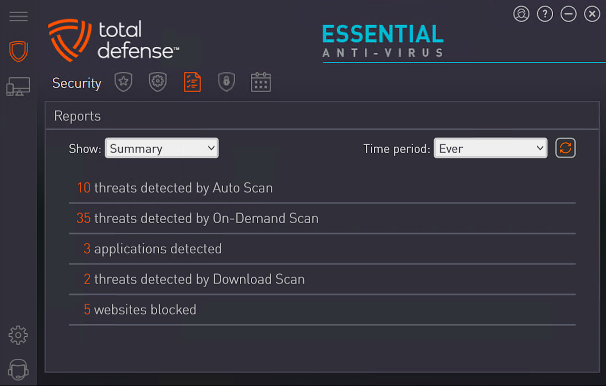 Total Defense Essential Anti-Virus screenshot