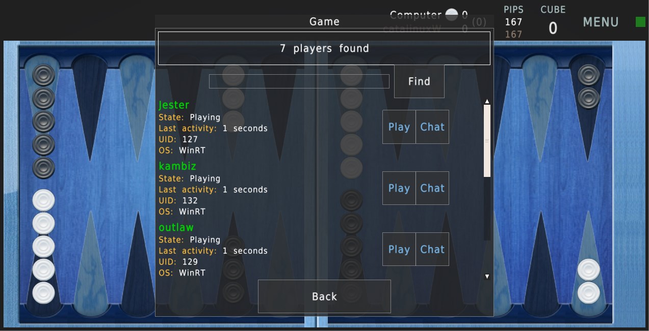 Backgammon Reloaded screenshot