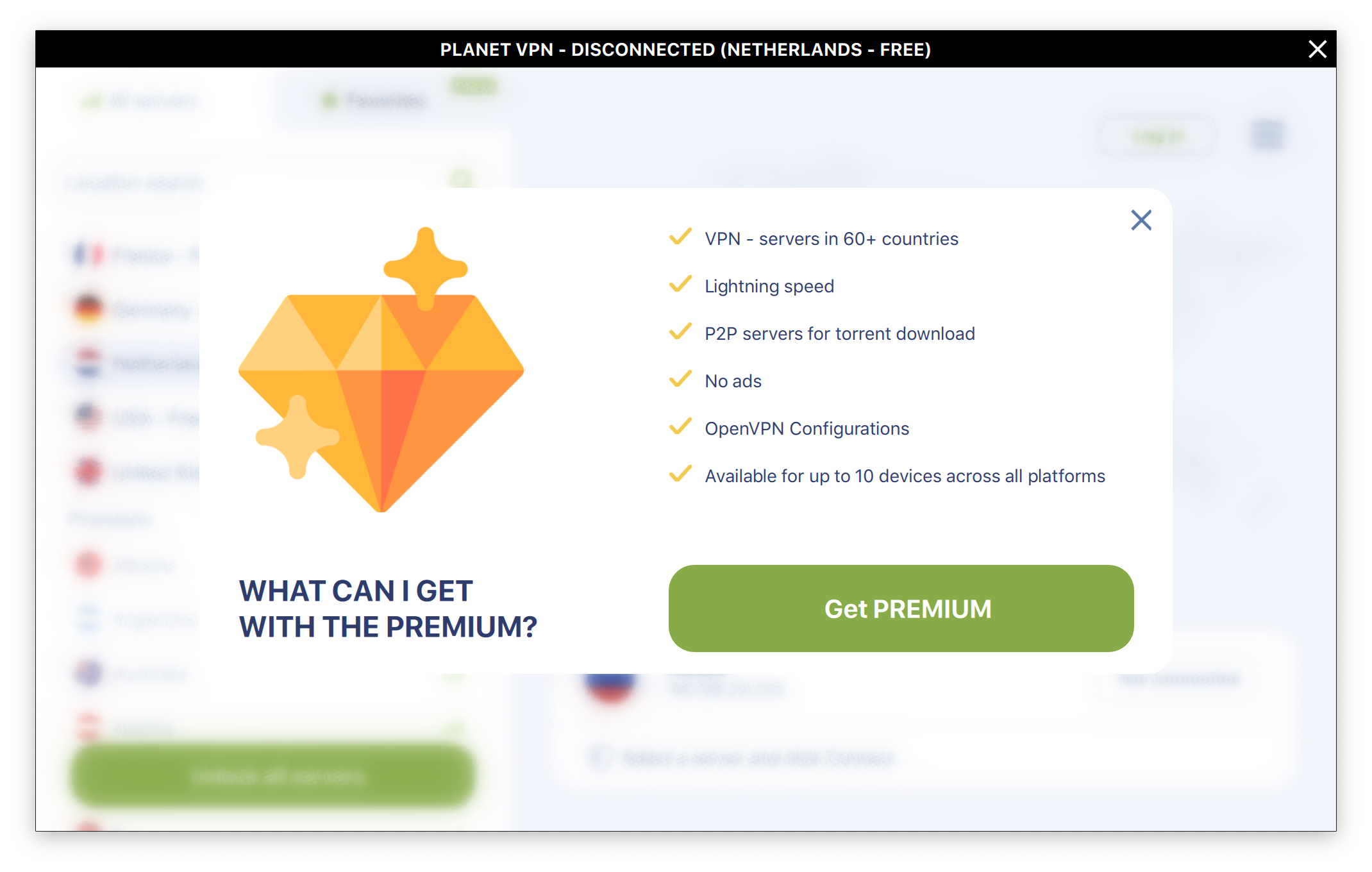 VPN - Planet VPN screenshot