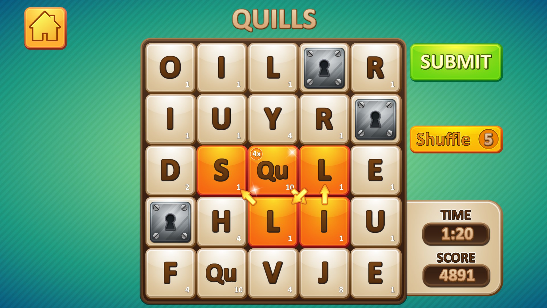 Word Drop Deluxe screenshot