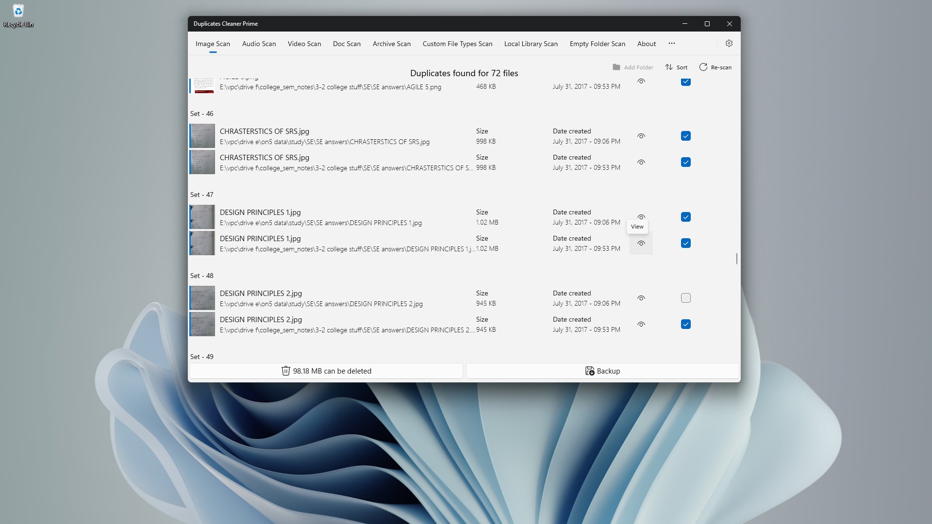 Duplicates Cleaner Prime screenshot