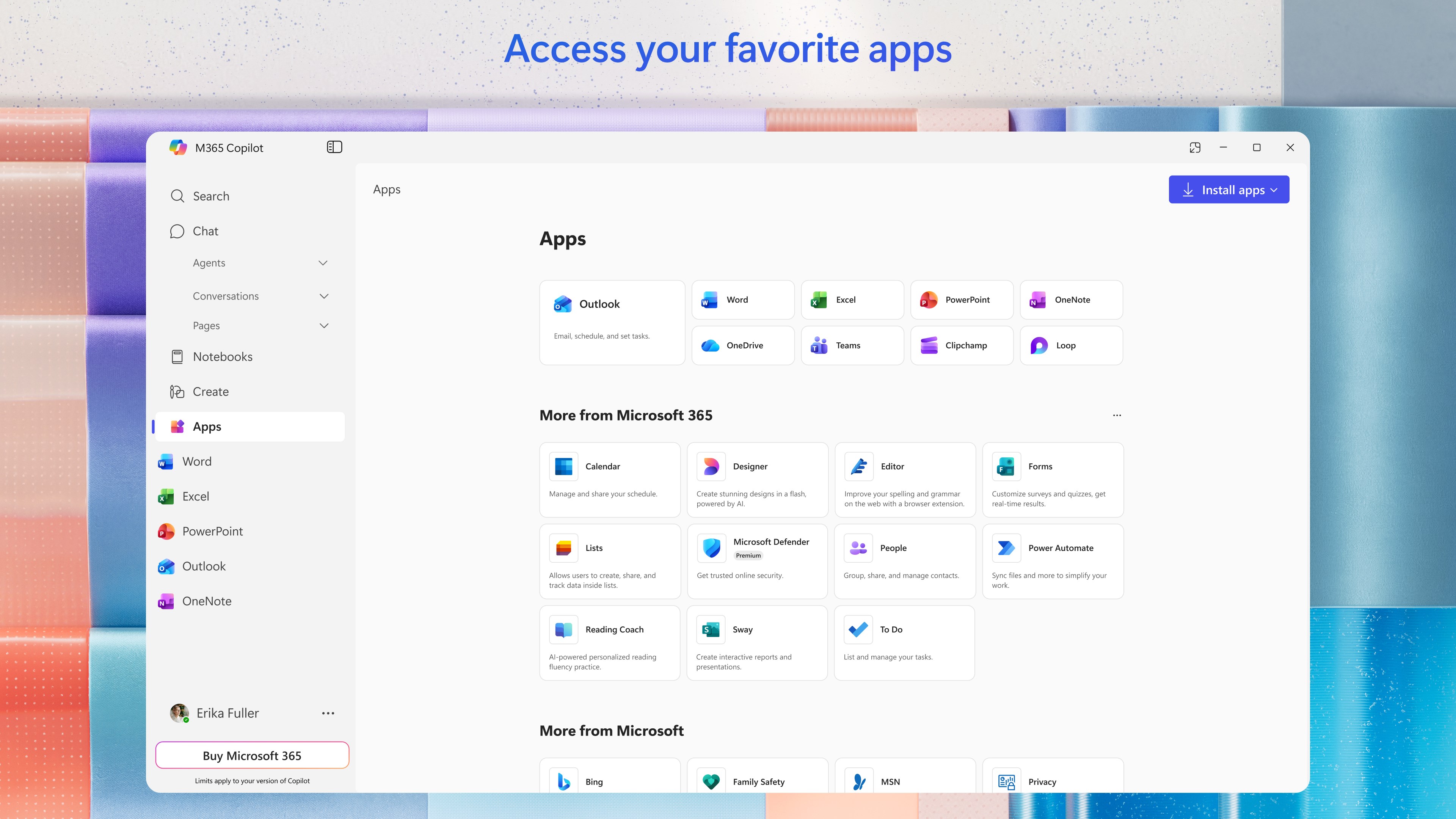 Microsoft 365 Copilot screenshot