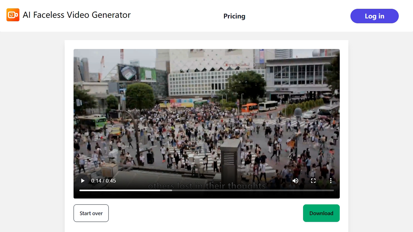 AI Faceless Video Generator screenshot