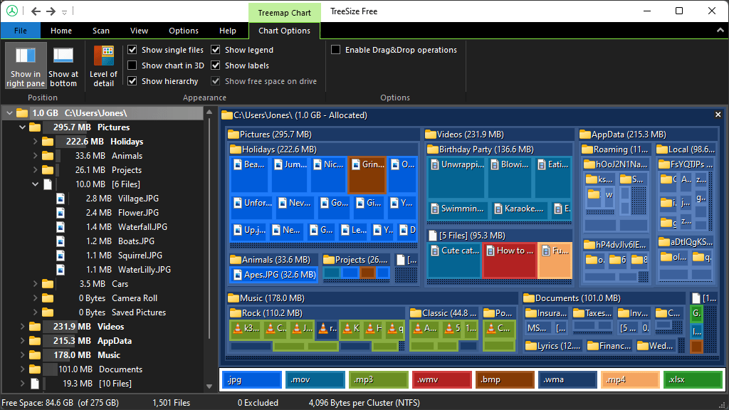 TreeSize Free screenshot