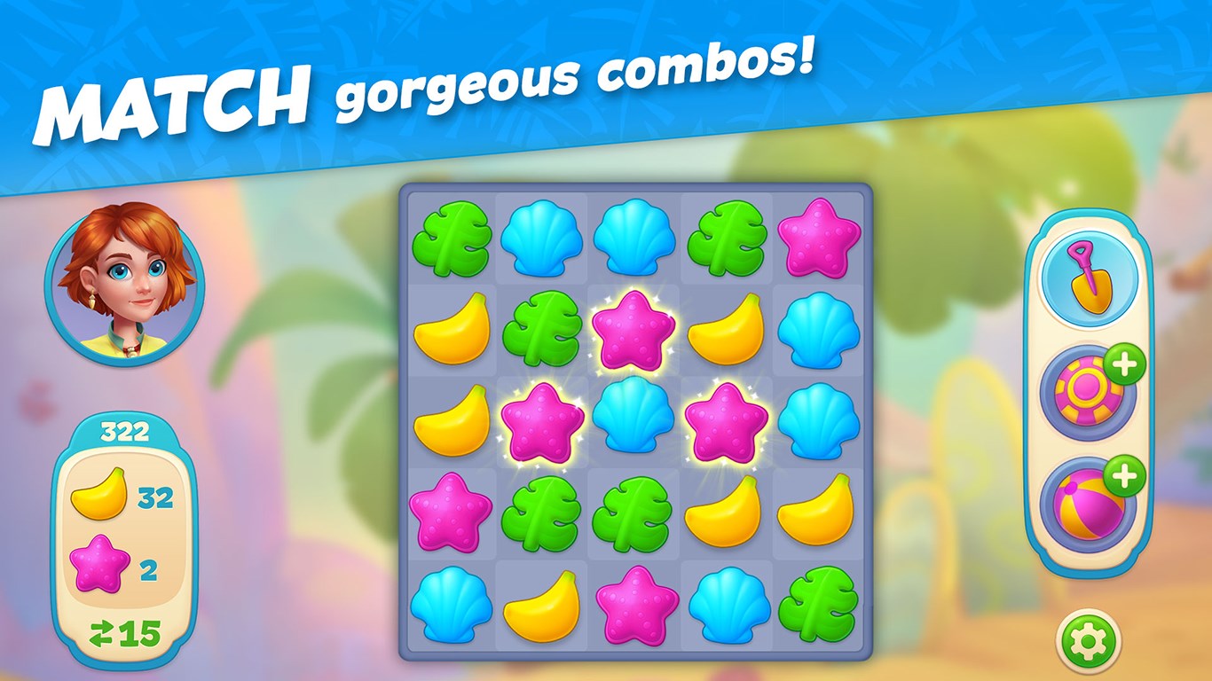 Hawaii Match-3 Mania: Home Renovation by G5 Games screenshot