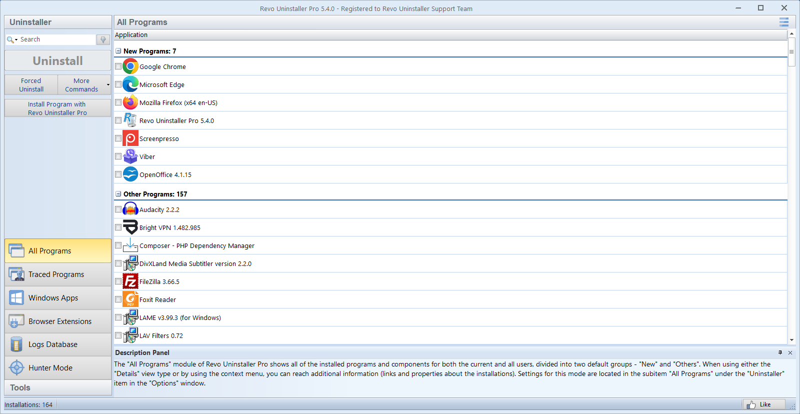 Revo Uninstaller Pro screenshot