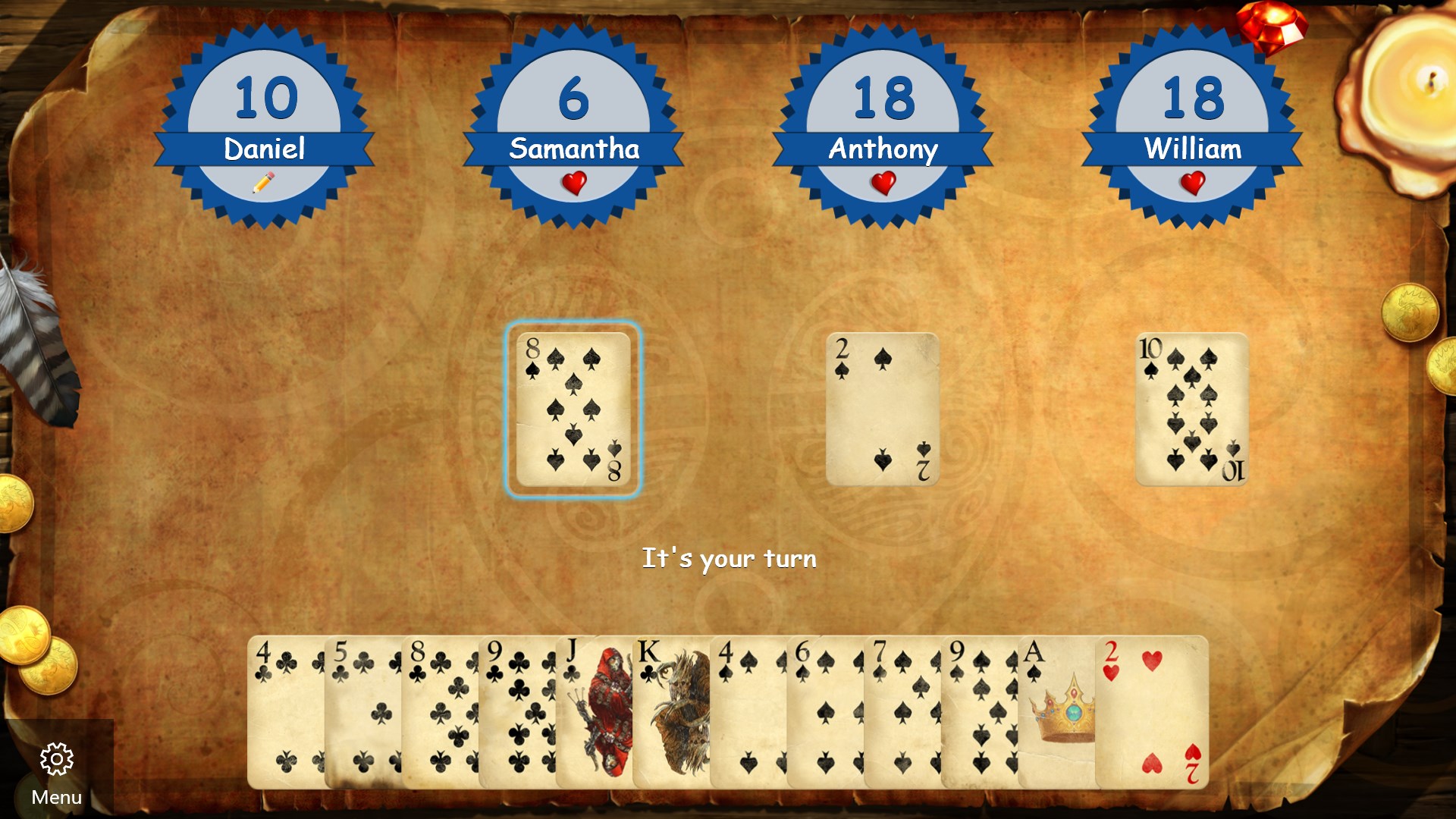 Hearts Classic screenshot