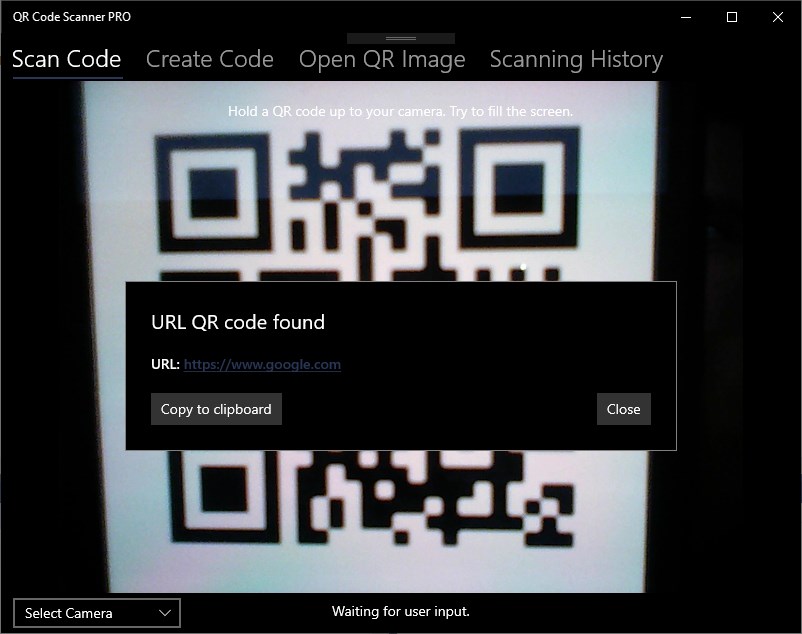 QR Code Scanner PRO screenshot