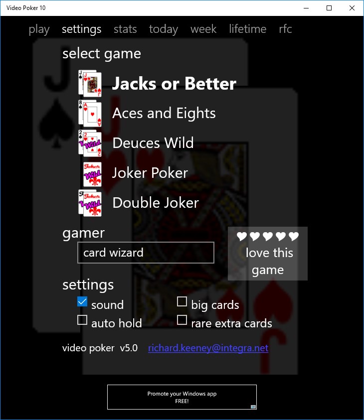 Video Poker 10 screenshot
