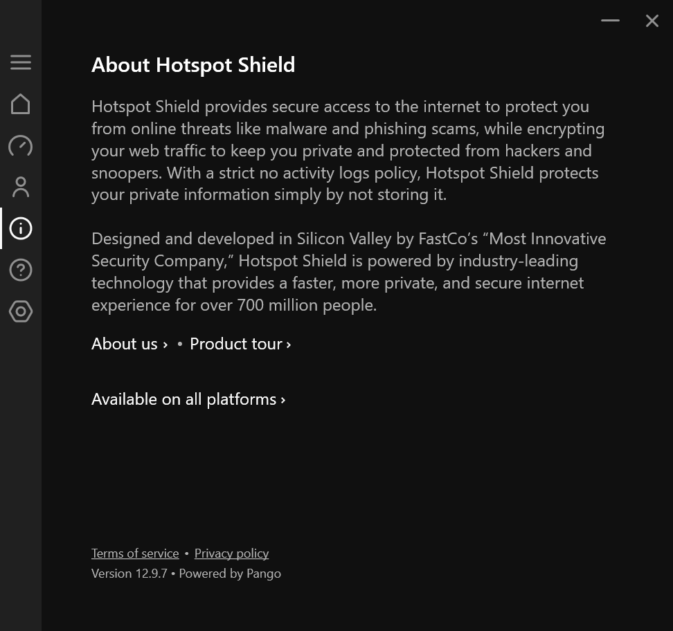 Hotspot Shield - VPN screenshot