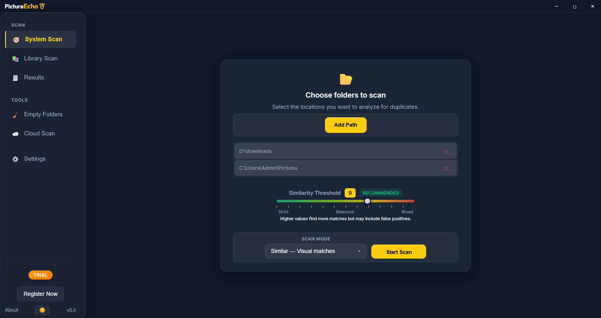 PictureEcho Duplicate Photo Finder screenshot