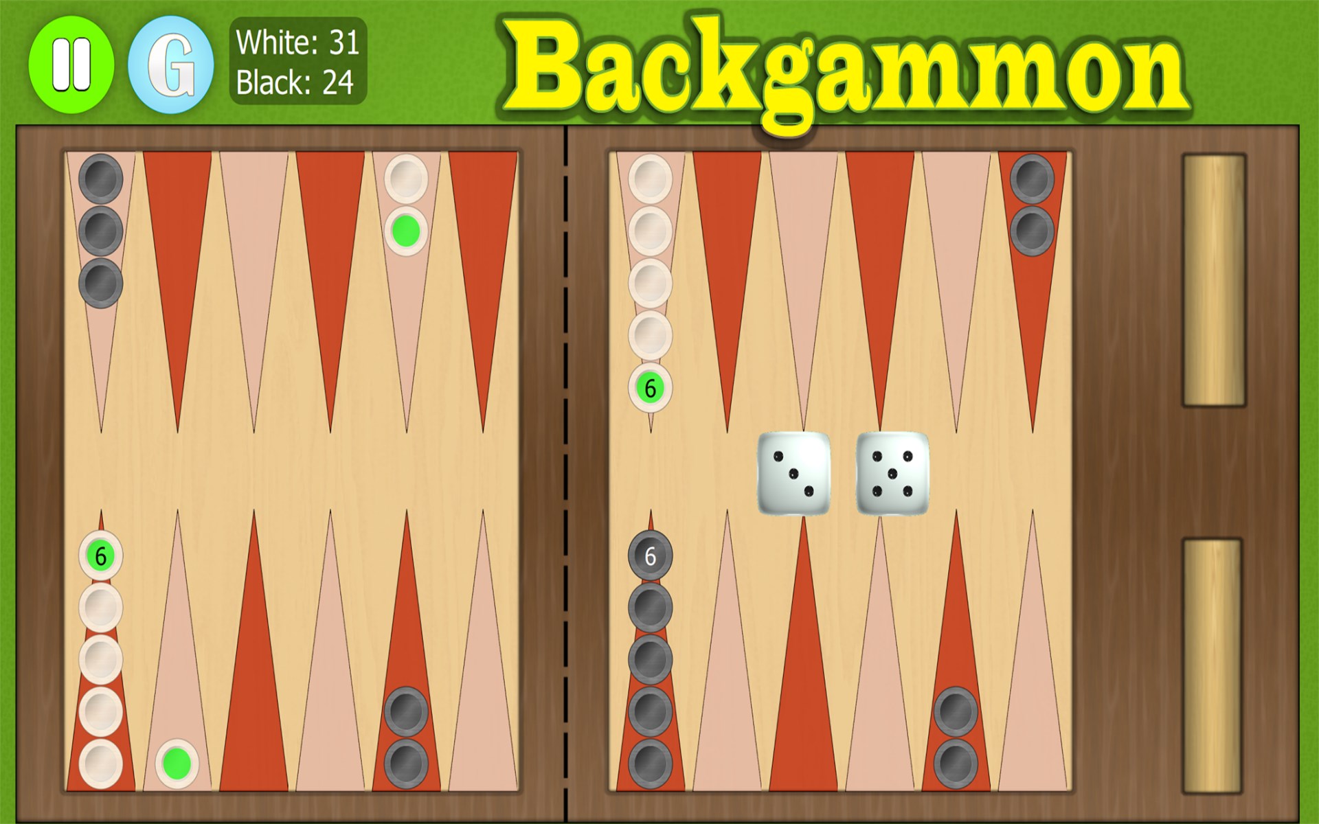 Backgammon Ultimate. screenshot