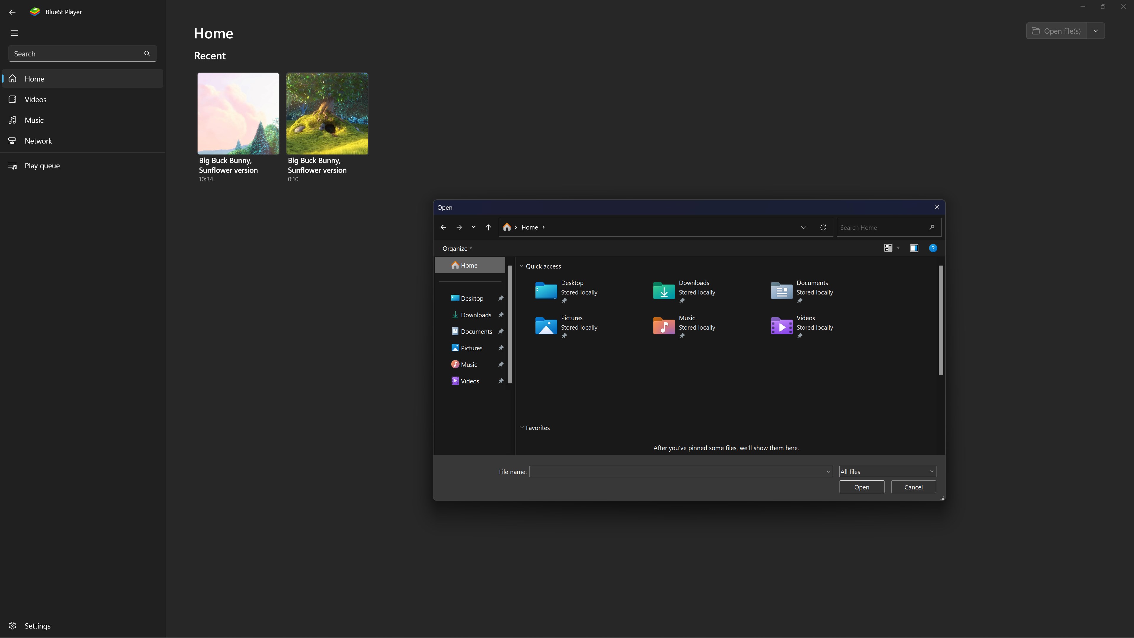 BlueSt Player screenshot