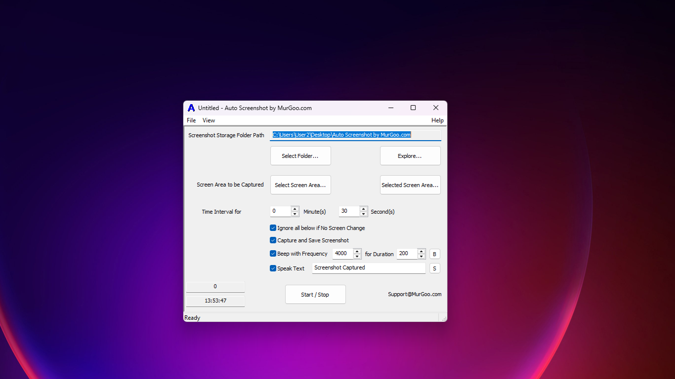 Auto Screenshot screenshot