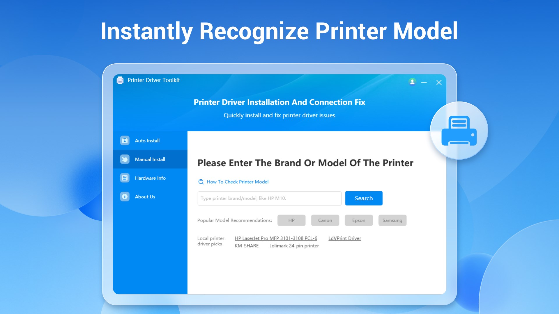 Printer Driver - Install & Fix Driver Issues screenshot