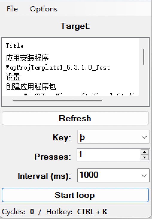 Auto Key Presser : Key holder screenshot