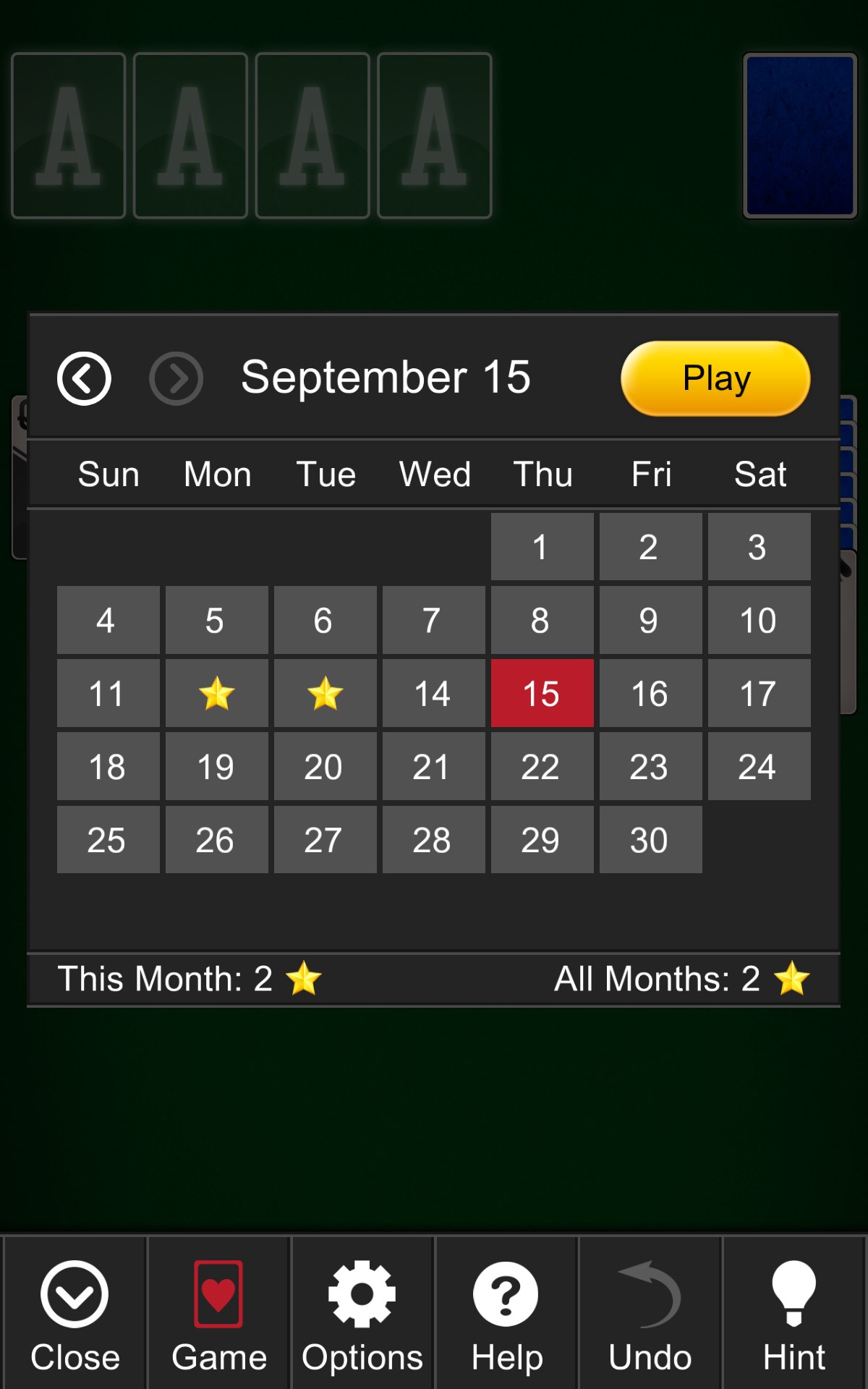 Solitaire Epic+ screenshot