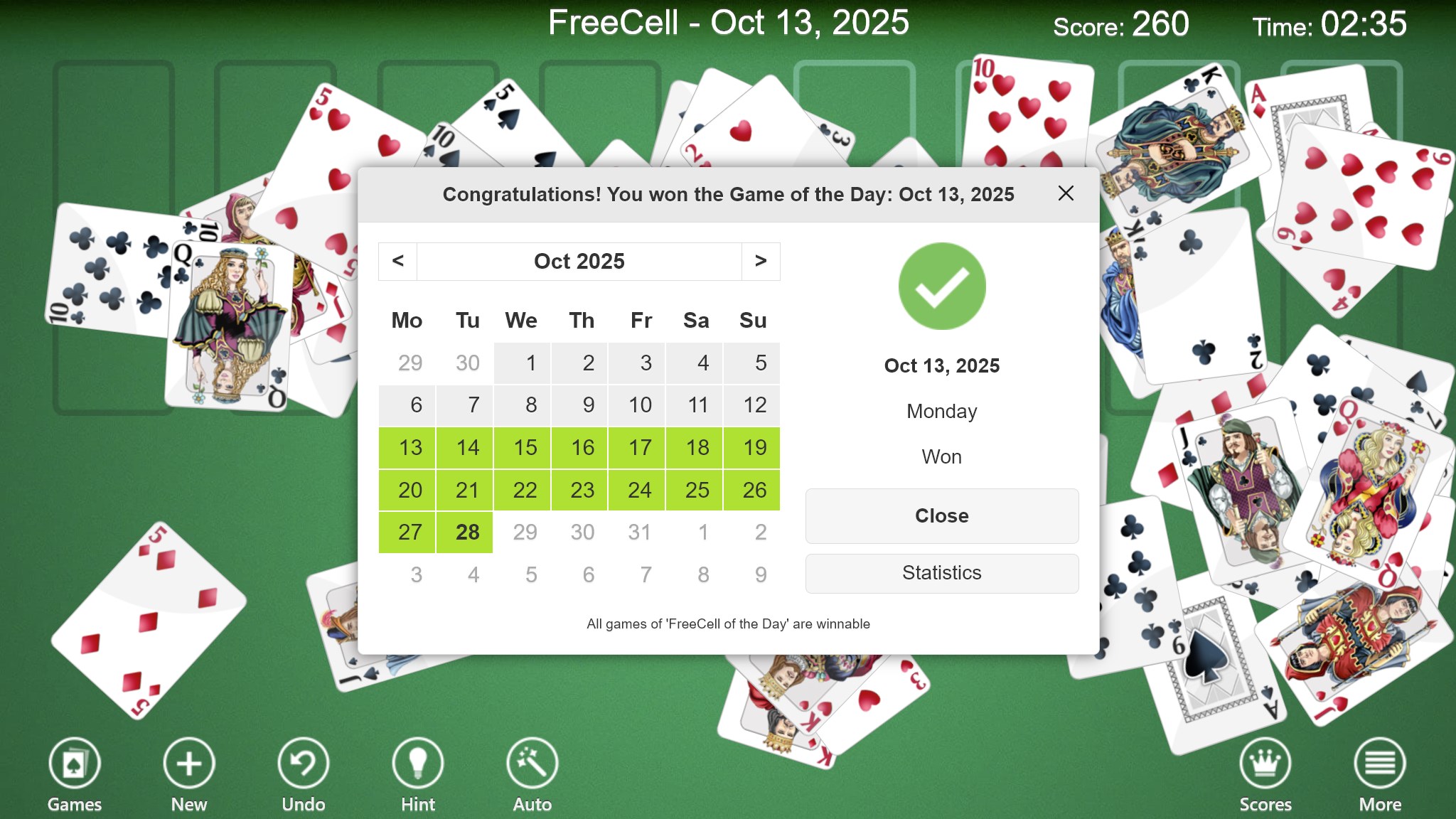 FreeCell Collection Free screenshot