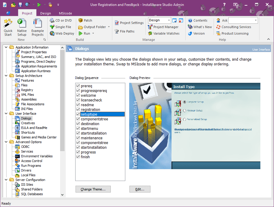 InstallAware Studio Admin screenshot