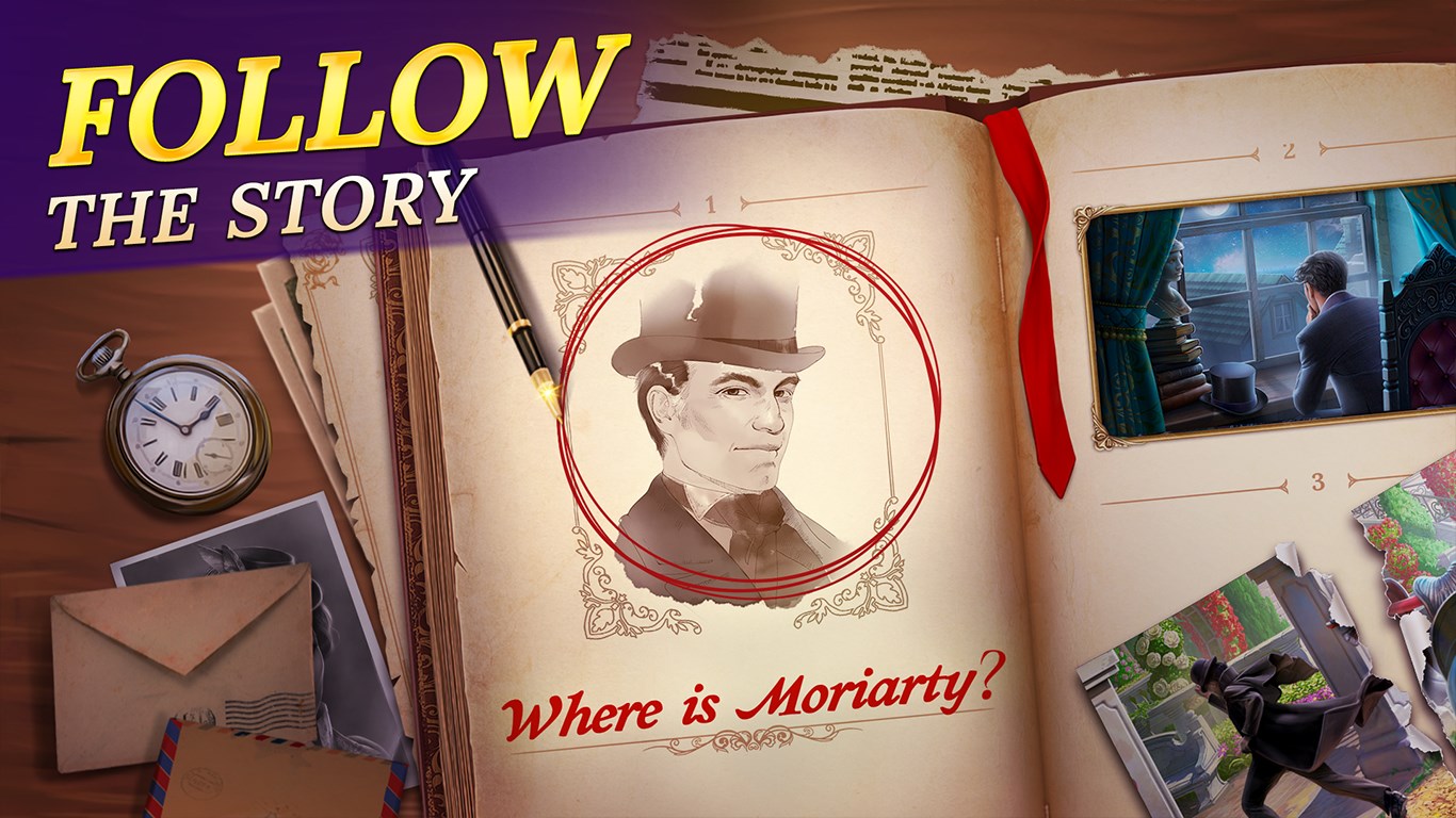 Sherlock: Detective Hidden Object & Match 3 Game screenshot