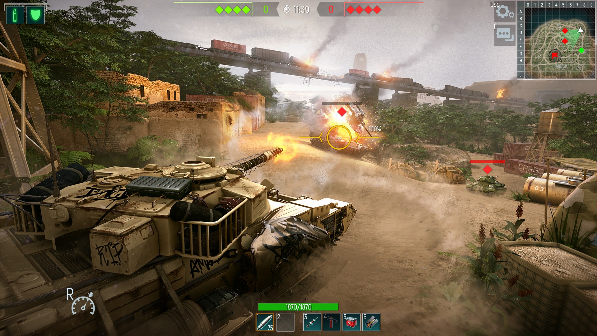 Tank Force: War game online, battle on modern tanks screenshot