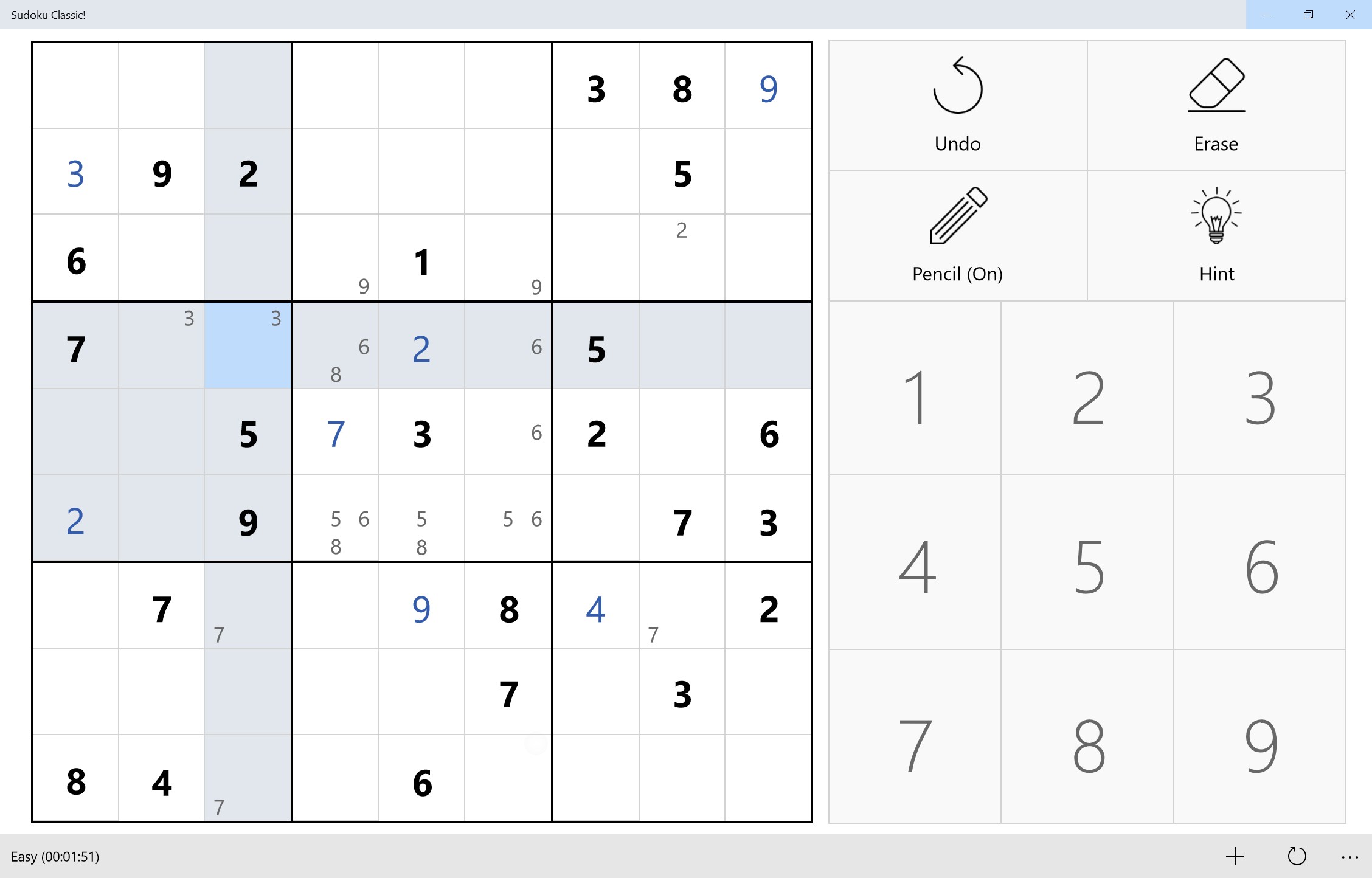 Sudoku Classic! screenshot