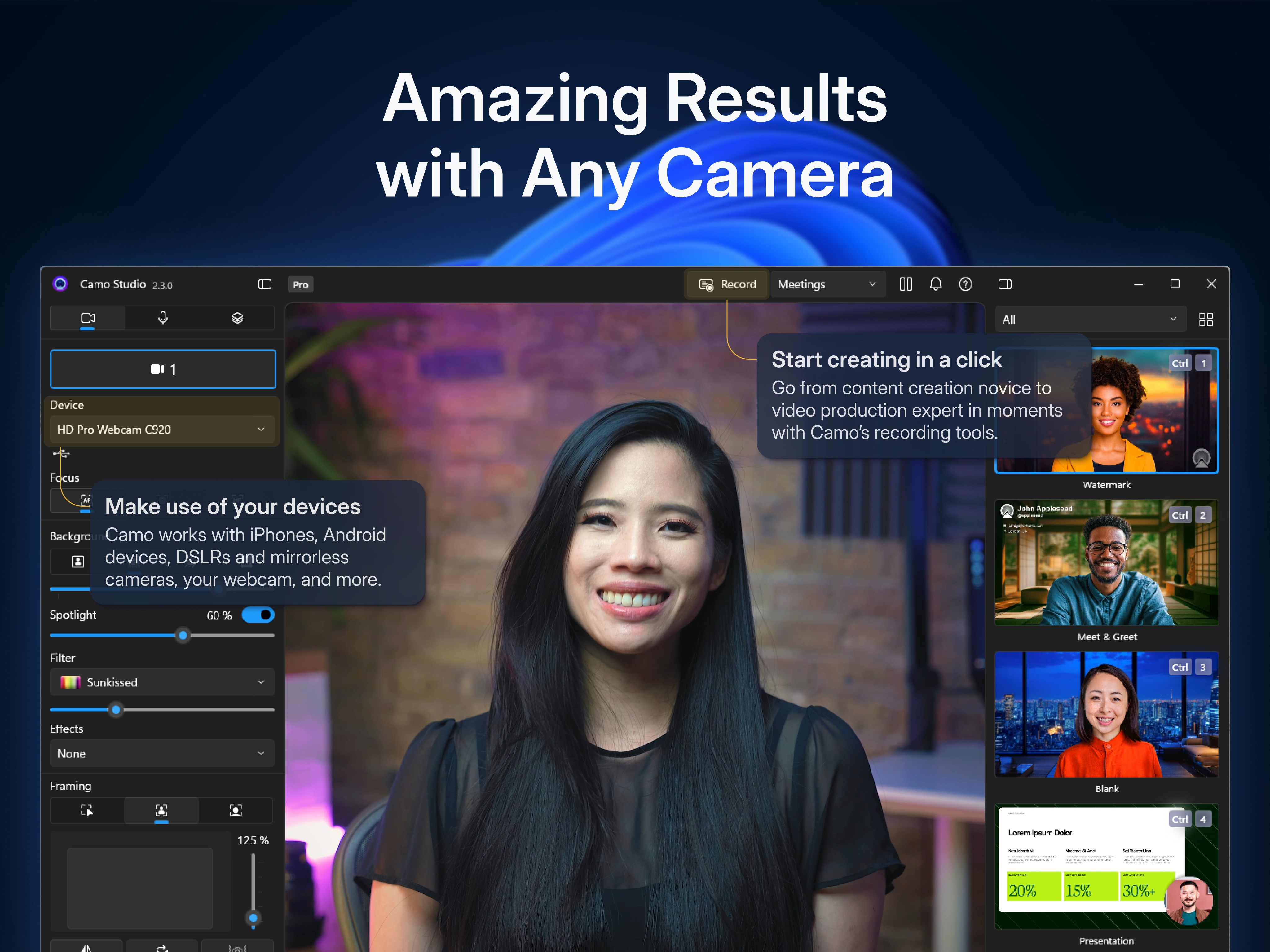 Camo Studio screenshot