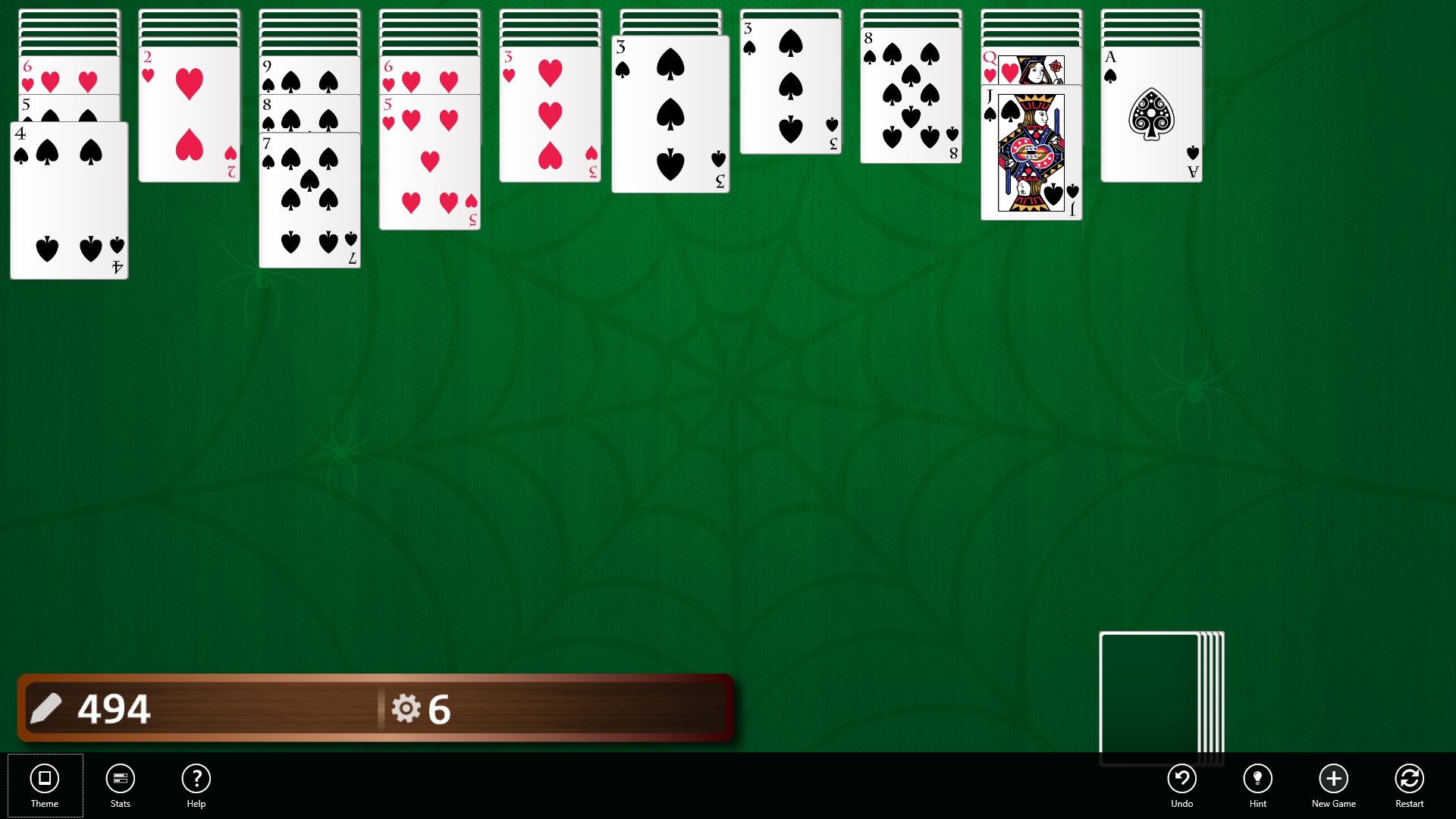 3rd Floor Spider Solitaire screenshot