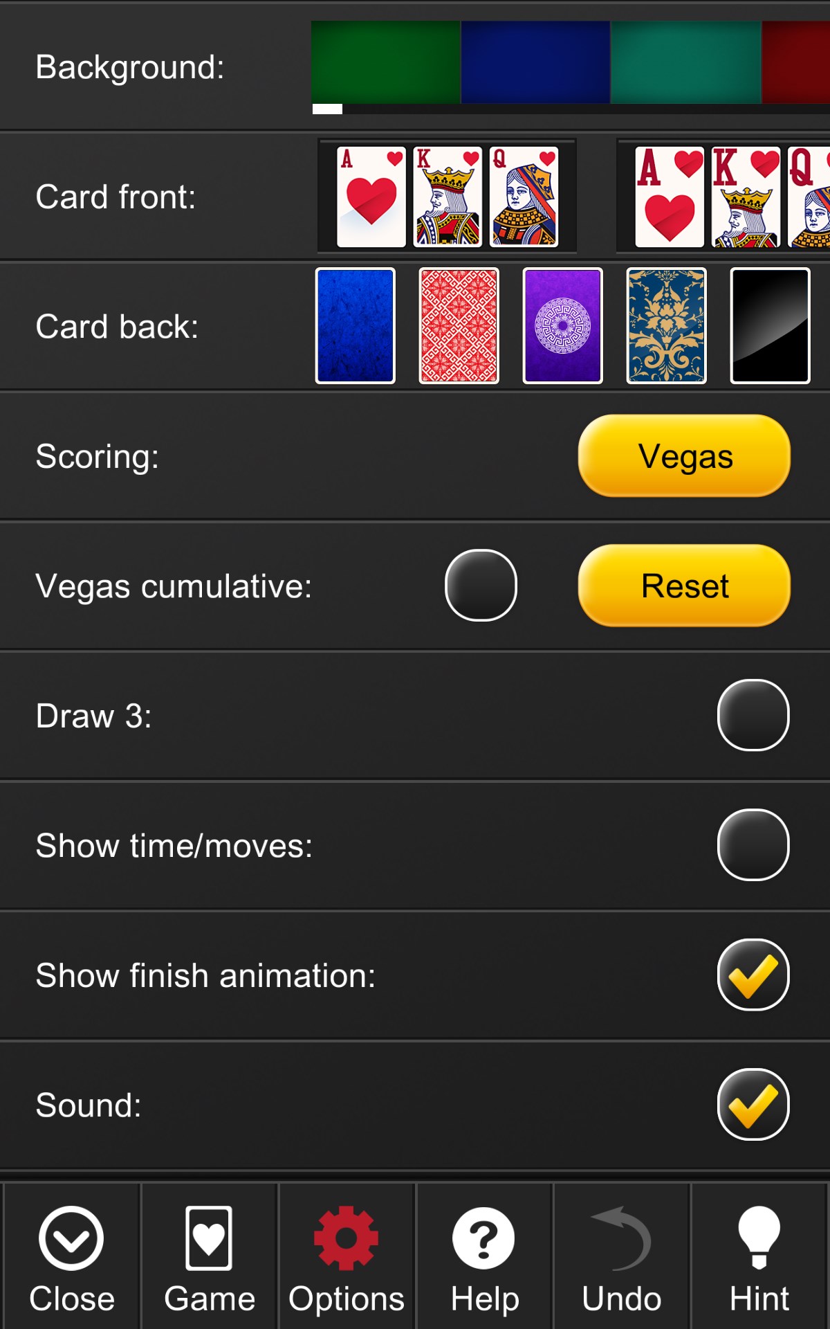 Solitaire Epic+ screenshot