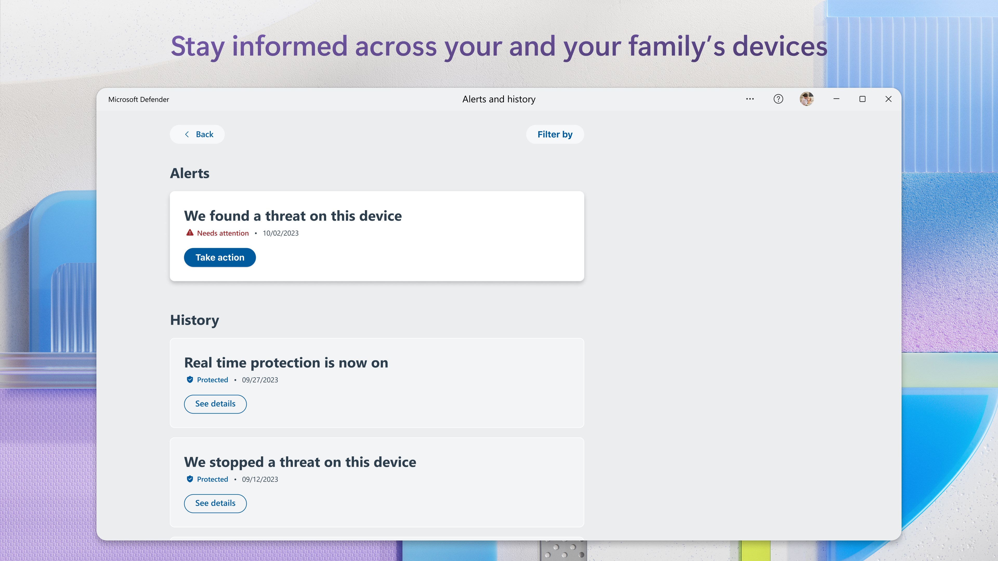 Microsoft Defender screenshot
