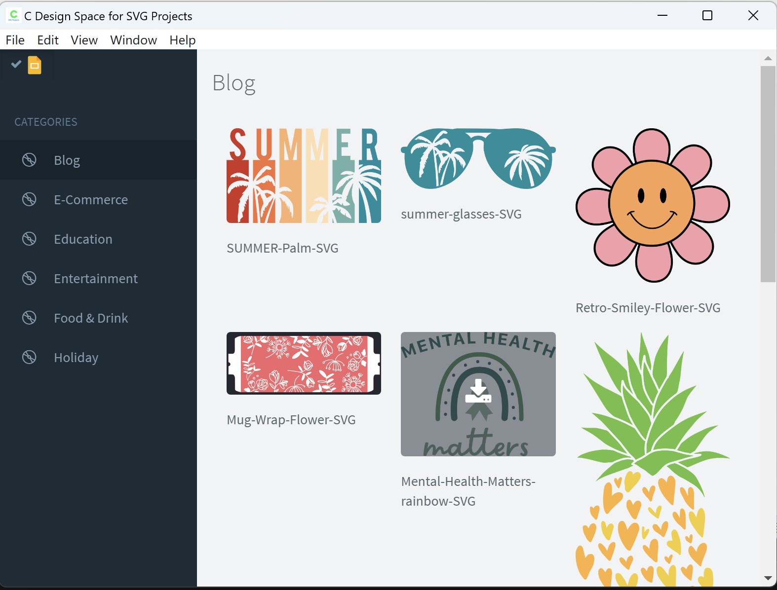 C Design Space for SVG Projects screenshot