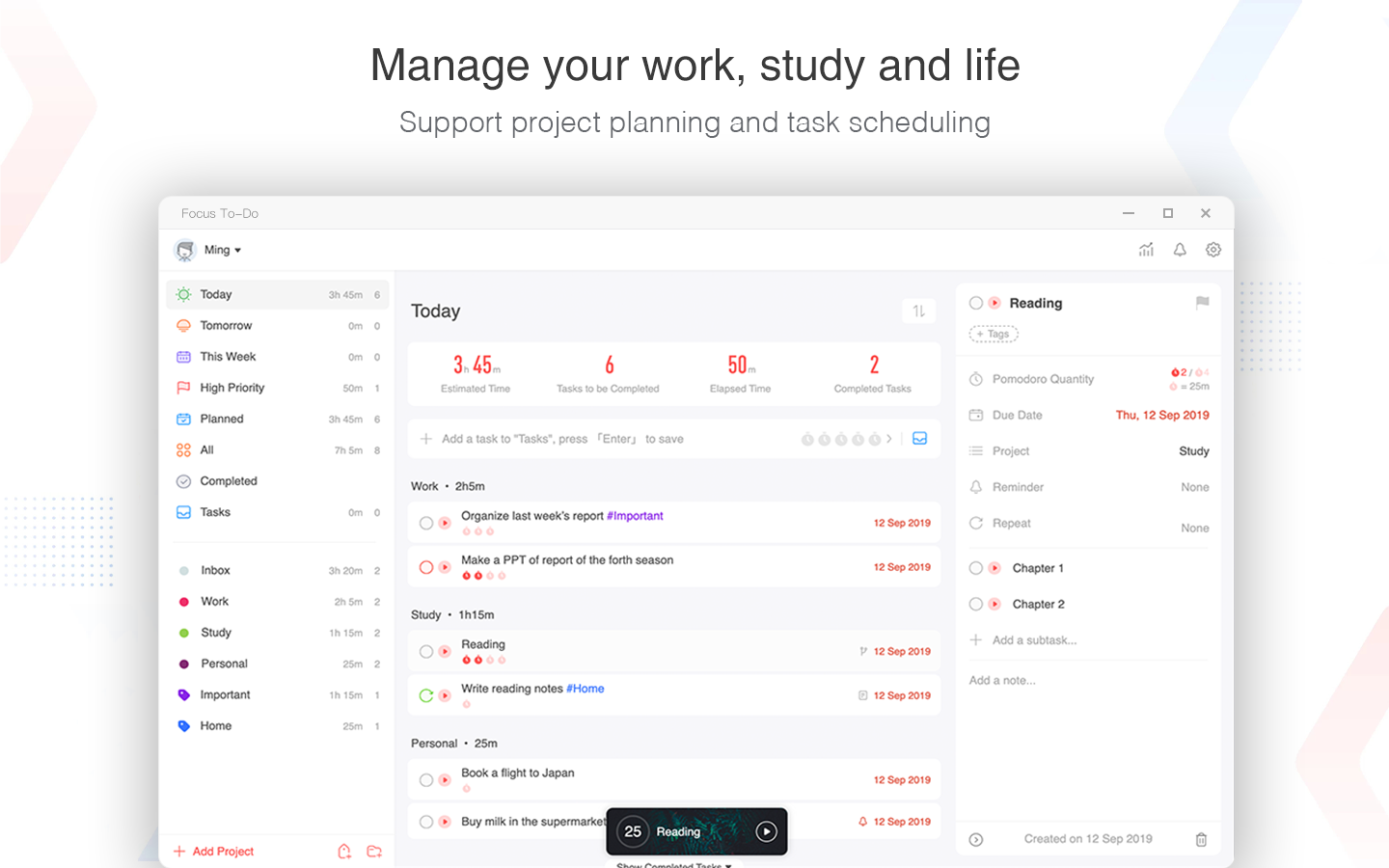 Focus To-Do screenshot