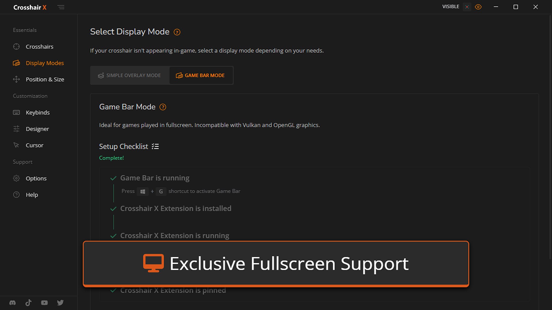 Crosshair X screenshot