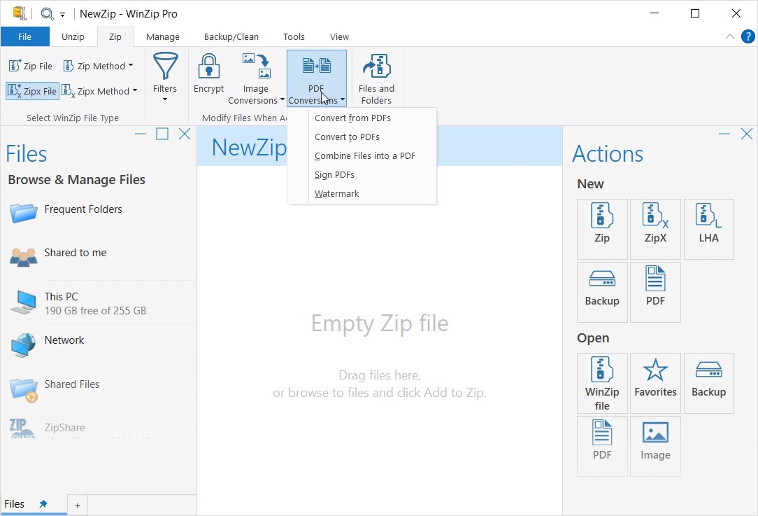 WinZip Microsoft Store Edition screenshot