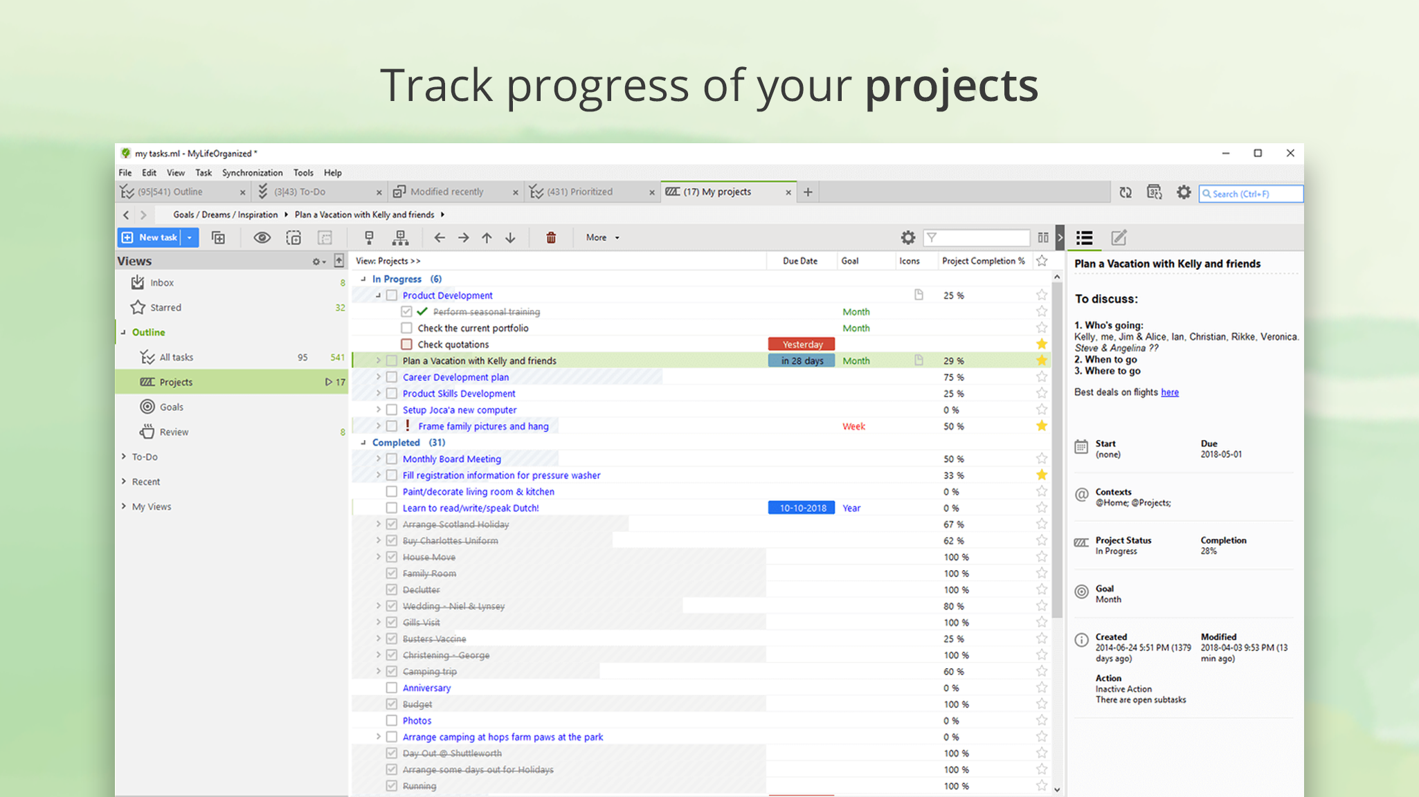MyLifeOrganized - To-Do List screenshot